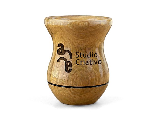 Cuia Madeira Nobre de Imbuia Verniz