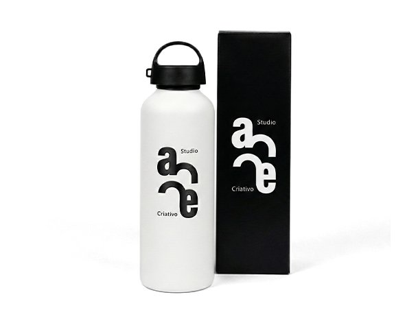 Garrafa Em Alumínio Branco - 600 Ml